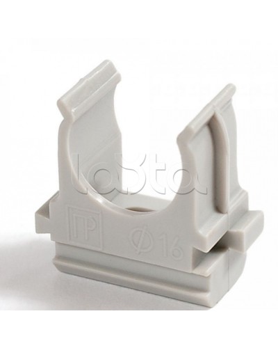 Крепеж-клипса для труб Полистирол д32 (10шт/500шт уп/кор) Промрукав (PR.02732м) в Ставрополе Держатели, клипсы, скобы Pintop.ru