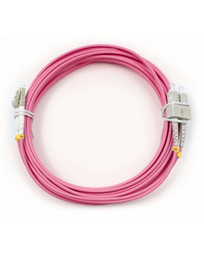 Шнур оптический duplex LC-SC 50/125 mm OM4 7м LSZH Cabeus FOP-50-OM4-LC-SC-7m в Ставрополе Патч-корды оптические Pintop.ru