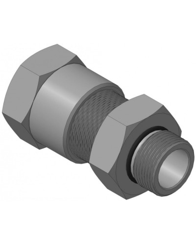 Кабельный ввод для бронированного кабеля с уплотнением внутренней оболочки кабеля резьбой G3/4, внешним диаметром кабеля D=18-22 мм и проходным диаметром кабеля d=8-12 мм Спектрон КВБ-22/12-М-G3/4 в Ставрополе Аксессуары для кабель-канала Pintop.ru