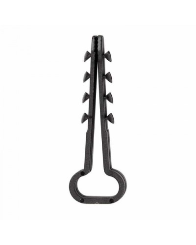 Дюбель-хомут нейлоновый прямоугольный 6-12 мм, черный, 100 шт. REXANT (07-4614) в Ставрополе Крепеж: Дюбели, шурупы, саморезы Pintop.ru