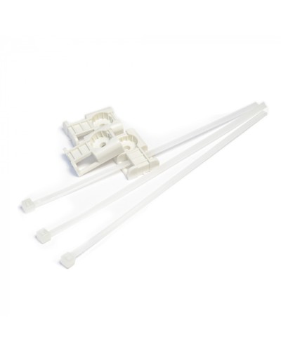 Комплекты крепления площадка для прямого монтажа белая со стяжкой 3,6х150 мм (100 шт) Промрукав (PR13.02514) в Ставрополе Аксессуары для кабель-канала Pintop.ru