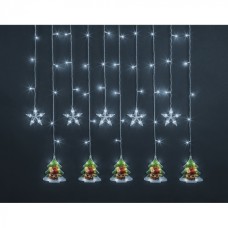 Гирлянда Navigator 95 027 NGF-D037-04 (бахрома звезды и елки WW 3*0.6м IP20)