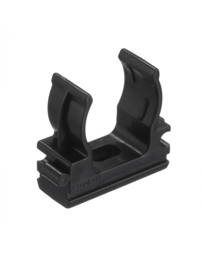 CF20G Держатель (клипса), без галогена, для труб D20мм, цвет чёрный (50 шт/упак) Экопласт (41720-50HF-BL) в Ставрополе Держатели, клипсы, скобы Pintop.ru