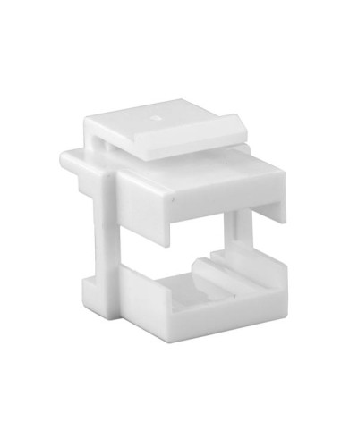 Вставка формата Keystone Jack, для проходного адаптера SC или dLC Hyperline (KJ1-SC/DLC-WH) в Ставрополе Модули Keystone Pintop.ru