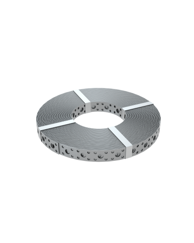 Перфорированная монтажная лента 20х1,0 мм (упак. 25 м) КМ-Профиль (PF1.0-20) в Ставрополе Аксессуары для лотков Pintop.ru