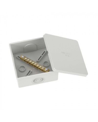 Коробка уравнивания потенциалов, 8 зажимов, 6 вводов д.20мм, 80х80х40мм, IP44 DKC (NE3108) в Ставрополе Распределительные коробки Pintop.ru