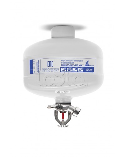 Модуль порошкового пажаротушения ПОЖТЕХНИКА МПП-2,5/68 МИГ (температура срабатывания +68°С) (белый) в Ставрополе Огнетушители Pintop.ru