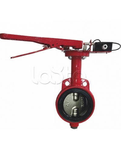 Затвордисковый с ручным приводом с контролем положения УКПЗА Спецавтоматика 3т 125/1,6(Р)-Ф.У3.1-АМК-125v3 в Ставрополе Затворы дисковые Pintop.ru