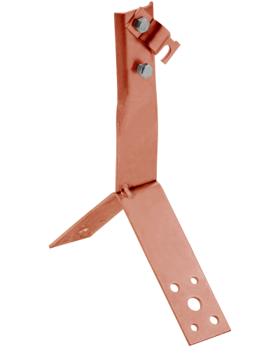 Держатель проводника круглого 6-10мм винтовой для конька h=100мм медь IEK (ZDP80-50-4-16-100) в Ставрополе Крепеж Pintop.ru