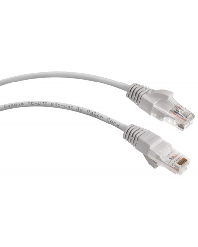Шнур коммутационный 2xRJ-45/8P8C U/UTP кат.5е (2 м) Cabeus PC-UTP-RJ45-Cat.5e-2m в Ставрополе Патчкорды (медные) Pintop.ru