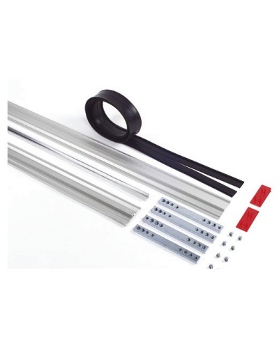 Пара торцевых заглушек для декорирования зажимных профилей на цельностеклянных полотнах Faac 105405 в Ставрополе Запчасти для шлагбаумов и автоматики Pintop.ru