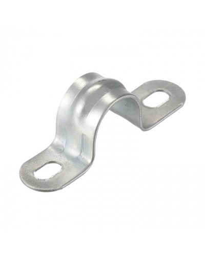Скоба оцинк. с двумя отверстиями, для трубы D14мм(5шт) Экопласт (43614-5) - Скоба оцинкованная с двумя отверстиями, для трубы D14мм(5шт) Экопласт в Ставрополе Держатели, клипсы, скобы Pintop.ru