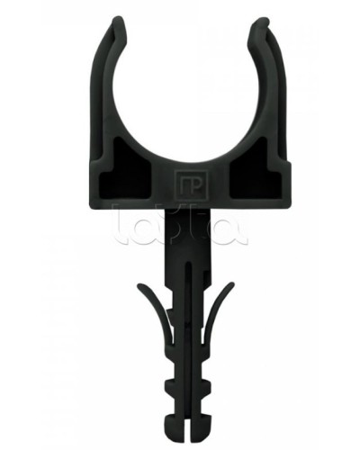 Крепеж-клипса с дюбелем черная д32 в малой упаковке (10шт/450шт уп/кор) Промрукав (PR13.0306) в Ставрополе Держатели, клипсы, скобы Pintop.ru