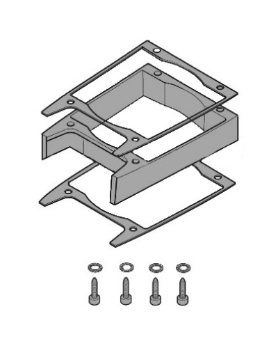 Удлинитель кожуха электродвигателя C-BXK, C-BXEK Came 119RICX043 в Ставрополе Запчасти для шлагбаумов и автоматики Pintop.ru