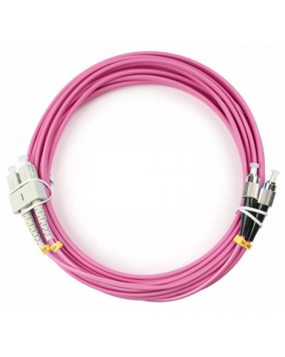 Шнур оптический duplex SC-FC 50/125 mm OM4 25м LSZH Cabeus FOP-50-OM4-SC-FC-25m в Ставрополе Патч-корды оптические Pintop.ru