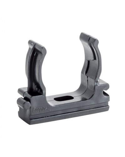 CF32G Держатель (клипса), без галогена, для труб D32мм, цвет чёрный (10шт) Экопласт (41732-10HF-BL) в Ставрополе Держатели, клипсы, скобы Pintop.ru