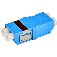 Адаптер оптический LC, OM3, корпус SC без фланцев, дуплексный LANMASTER LAN-2LCS/NF-AM-OM3