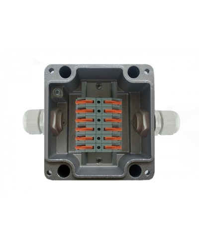 Металлическая коробка соединительная МКС 2ВК Wago «МОРОЗ»с датчиком вскрытия корпуса (тампером), IP66/IP68 Магнито-Контакт в Ставрополе Распределительные коробки Pintop.ru