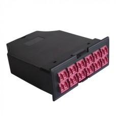 MPO кассета OM4, для LAN-FRM-PP-STP/1U, 24xLC, тип B, черная LANMASTER (LAN-FRM-IN-2MB-24LC/OM4)