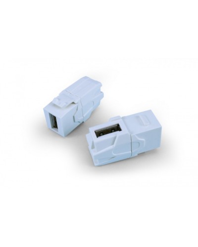 Вставка формата Keystone Jack Hyperline (KJ1-USB-VA2-WH) в Ставрополе Кроссы оптические Pintop.ru