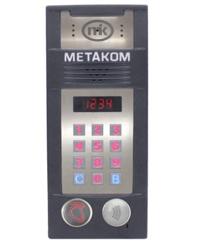 Многоабонентый антивандальный блок вызова со встроенной видеокамерой Метаком MК2018-RFMFСV в Ставрополе Блоки вызова многоабонентные Pintop.ru