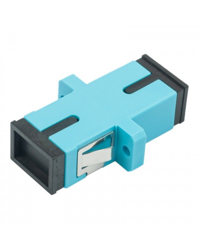 Адаптер оптический проходной SC-SC, OM3, симплекс (simplex), бирюзовый Datarex DR-540023 в Ставрополе Коммутационные изделия Pintop.ru