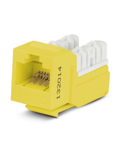 Вставка Hyperline (KJNE-8P8C-C6-90-YL) в Ставрополе Коннекторы Pintop.ru