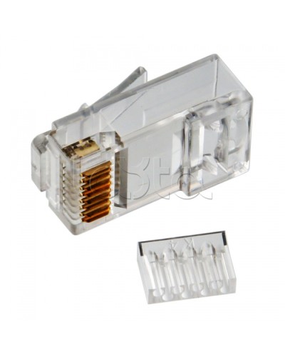 Коннектор RJ-45 кат.6, универсальный, со вставкой Cabeus 8P8C-C6-TWP в Ставрополе Коннекторы и разъемы Pintop.ru