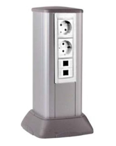 Миниколонна алюминиевая, 0.25м, цвет серый DKC (19524) в Ставрополе Аксессуары для кабель-канала Pintop.ru