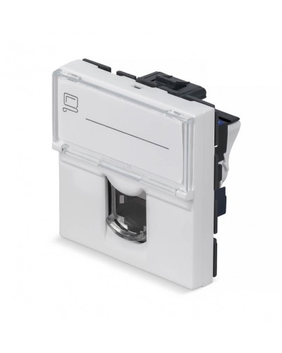 Модуль Keystone Jack RJ-45(8P8C), 180 градусов, категория 6 Cabeus (KJ-RJ45-Cat.6-180T-FP-L-45) в Ставрополе Модули Keystone Pintop.ru