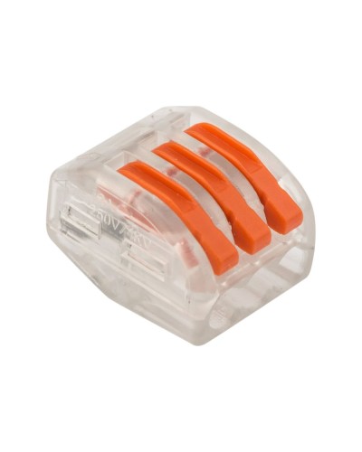 Универсальная многоразовая 3-проводная клемма (50шт/уп) REXANT (07-5253-1) в Ставрополе Клеммные колодки Pintop.ru