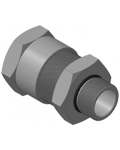 Кабельный ввод с резьбой G1 для открытой прокладки кабеля с проходным диаметром d=20-24 мм Спектрон КВН-24-М-G1 в Ставрополе Аксессуары для кабель-канала Pintop.ru