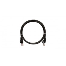 Шнур коммутационный 2хRJ45/8P8C, U/UTP, 4 пары, Кат.5е, LSZH, черный (1,5м) NIKOMAX NMC-PC4UD55B-015-C-BK