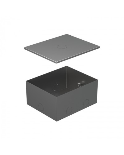 BOX/4 Металлическая коробка с крышкой для заливки в пол 159,6х133,6х75мм для люков 70040 Экопласт (70141) в Ставрополе Системы лючков и колонн Pintop.ru