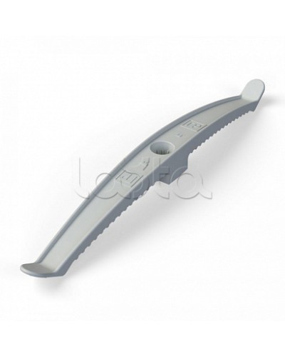 Держатель кабеля двусторонний для прямого монтажа серый (20шт/120шт уп/кор) Промрукав (PR13.0382) в Ставрополе Монтажные материалы Pintop.ru