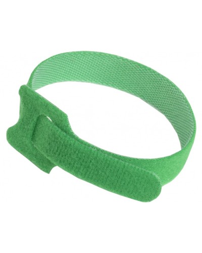 ITK Хомут-липучка ХКл 14х210мм с м/з зеленый (100шт) (HKVG-W14-L210) в Ставрополе Стяжки-хомуты Pintop.ru