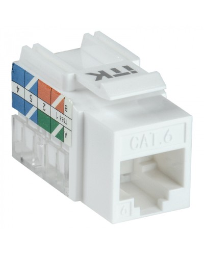 Модуль Keystone Jack кат.5E UTP 110 IDC 90град ITK CS1-1C5EU-11 в Ставрополе Модули Keystone Pintop.ru