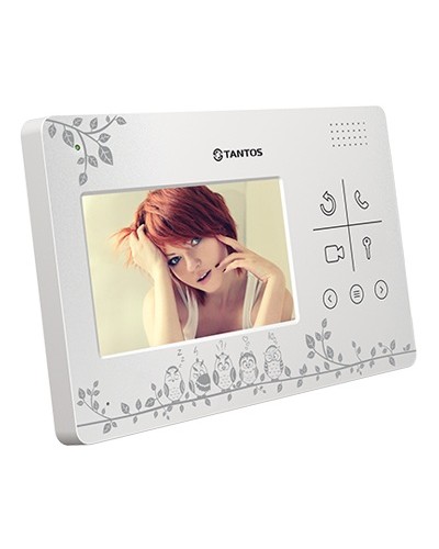 Монитор цветного видеодомофона с кнопочным управлением Tantos LILU LE Совы в Ставрополе Вызывные видеопанели малоабонентные Pintop.ru