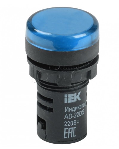 Лампа AD22DS(LED) матрица d=22мм синий 230В IEK BLS10-ADDS-230-K07 в Ставрополе Источники света(Лампы) Pintop.ru