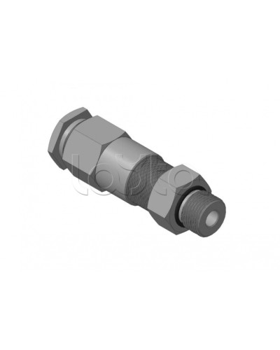 Кабельный ввод для бронированного кабеля с двойным уплотнением, резьбой G1/2, внешним диаметром кабеля D=8-12 мм и проходным диаметром кабеля d=4-8 мм Спектрон КВБ-12/8-2У-М-G1/2 в Ставрополе Аксессуары для кабель-канала Pintop.ru