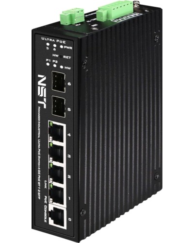 Промышленный управляемый (L2+) HiPoE коммутатор NST NS-SW-4G2G-PL/IM в Ставрополе Коммутаторы Pintop.ru