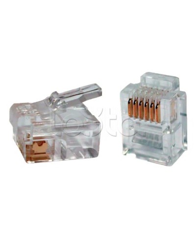Разъём RJ12 UTP для кабеля кат.3 6P4C ITK CS3-2C3U в Ставрополе Коннекторы Pintop.ru