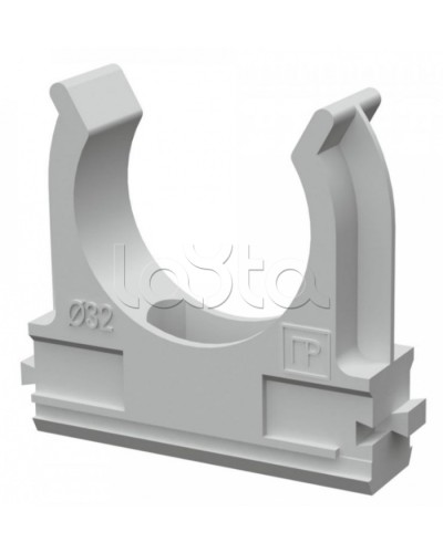 Крепёж-клипса для труб д32 безгалогенная (HF) атмосферостойкая серая (25шт/500шт уп/кор) Промрукав (PR13.0347) в Ставрополе Держатели, клипсы, скобы Pintop.ru