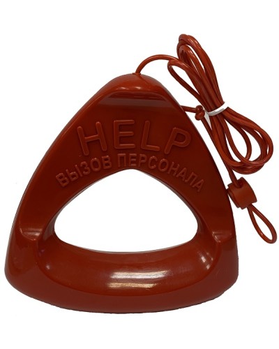 Дополнительная ручка красного цвета со шнуром красного цвета Hostcall MP-060W1 в Ставрополе Система оповещения и трансляции Hostcall Pintop.ru