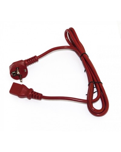 Кабель питания компьютера Hyperline PWC-IEC13-SHM-3.0-RD в Ставрополе Патч-корды и пигтейлы Pintop.ru