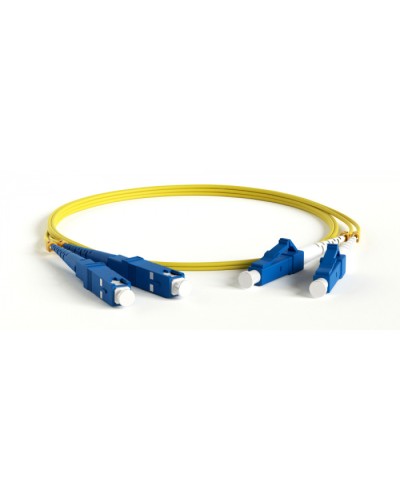 Патч-корд волоконно-оптический Hyperline FC-D2-9-LC/UR-ST/UR-H-20M-LSZH-YL в Ставрополе Патч-корды оптические Pintop.ru