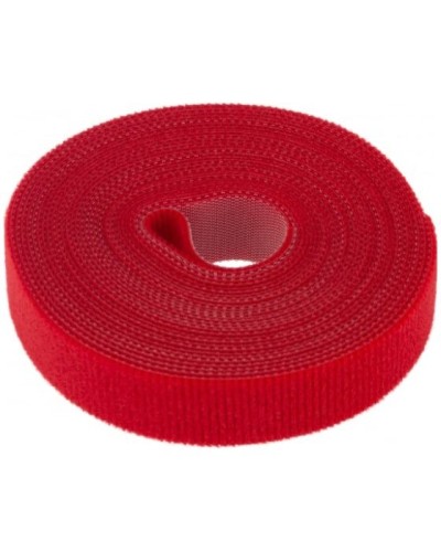 Лента-липучка многоразовая 5 м х 20мм, красная (1 шт/уп) REXANT 07-7524 в Ставрополе Монтажные материалы Pintop.ru