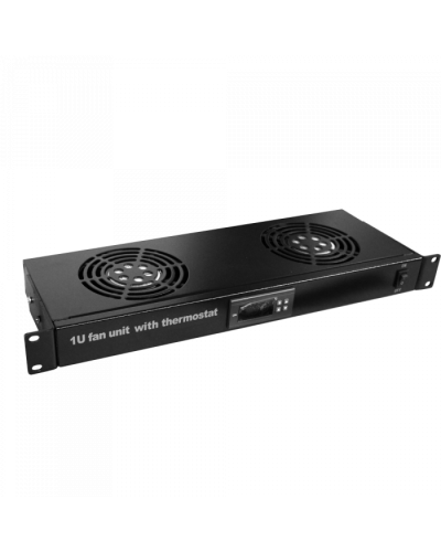 Блок 2-х вентиляторов 19, с подшипниками, с термостатом, 1U TWT (TWT-CBB-FANB2-RACK-T) в Ставрополе Вентиляторные модули Pintop.ru