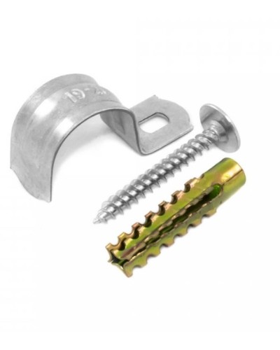 Комплекты для крепления ОКЛ с использованием самореза, дюбеля и скобы СМО 12-13 (100 шт) Промрукав (PR08.4993) в Ставрополе Держатели, клипсы, скобы Pintop.ru