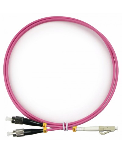 Шнур оптический duplex LC-FC 50/125 mm OM4 1,5м LSZH Cabeus FOP-50-OM4-LC-FC-1,5m в Ставрополе Патч-корды оптические Pintop.ru